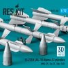 RESKIT RS72-0581 R-27ER (AA-10 Alamo-C) missiles (4 pcs) (MiG-29, Su-27, Yak-141) (3D Printed) (1/72)
